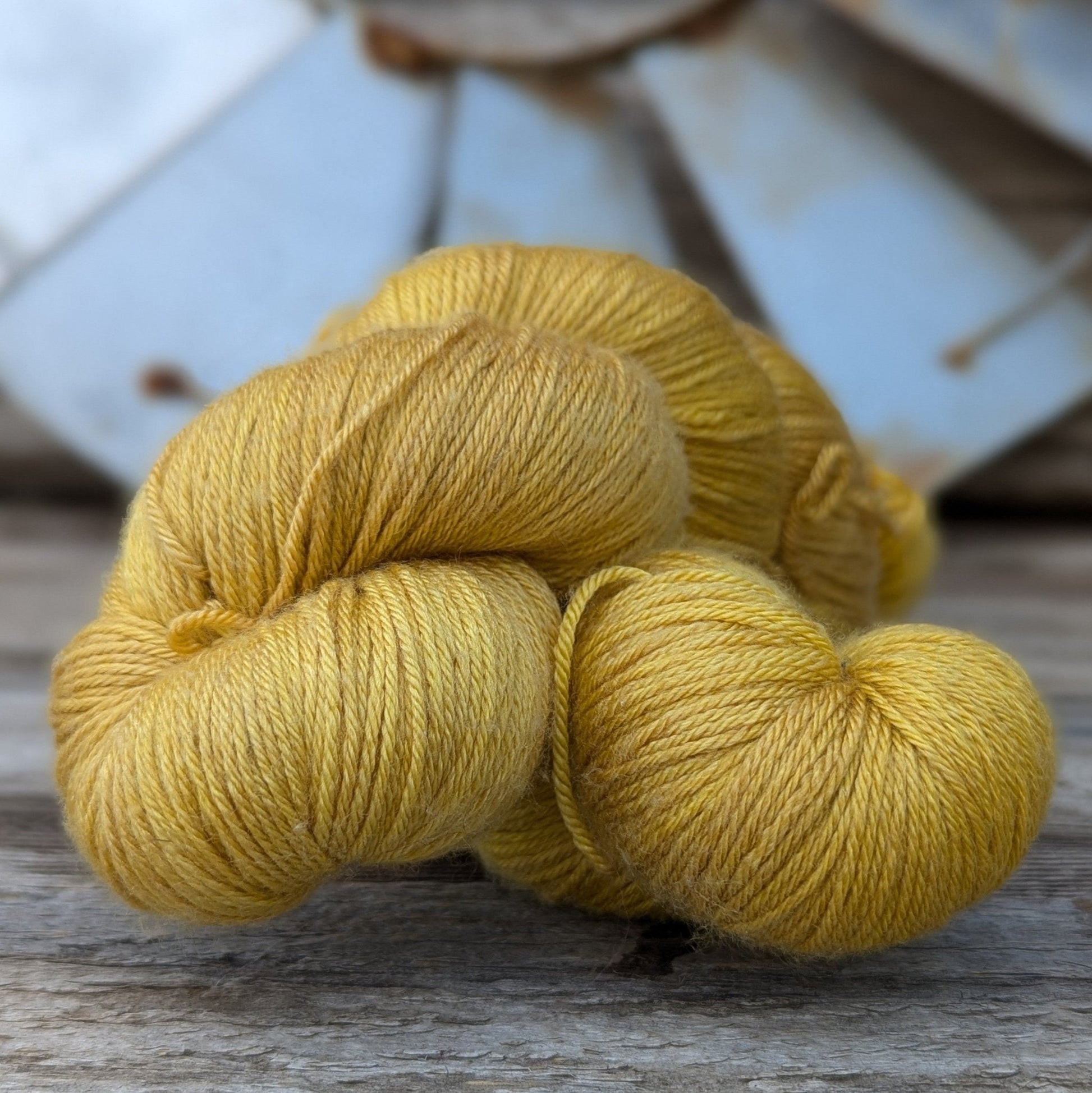 Black Eyed Susan - Merino Silk Fingering Weight Yarn - BlueSavannah