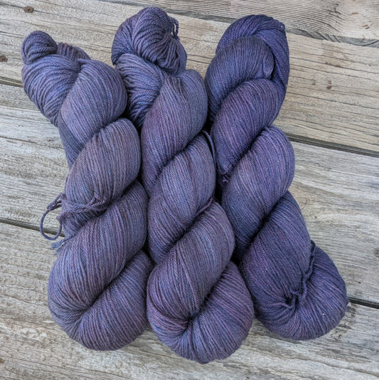 Eggplant Exoplanet - Merino Cashmere Nylon Fingering Weight