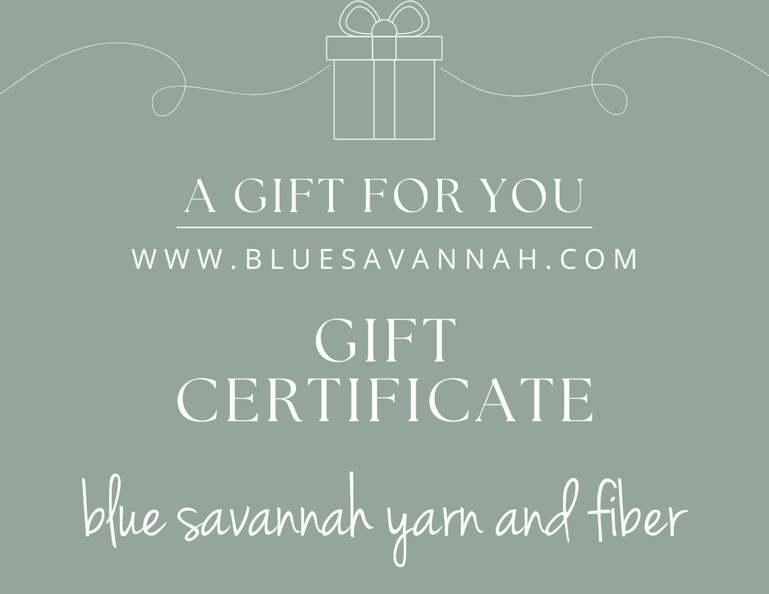 Gift Cards - BlueSavannah