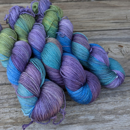 Waterlillies - Merino Silk Fingering Weight Yarn