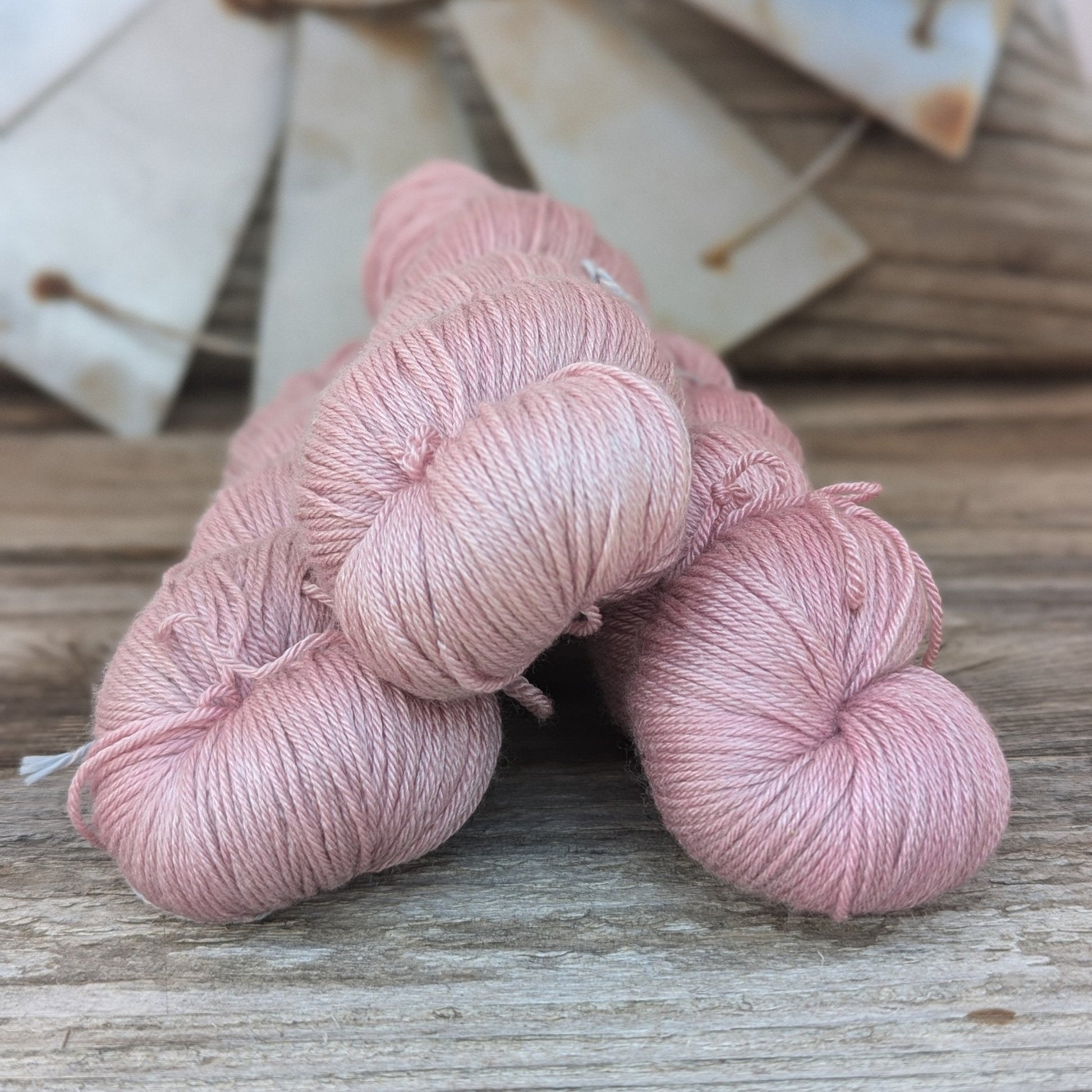 Cameron Rose - Merino Silk Fingering Weight Yarn - BlueSavannah