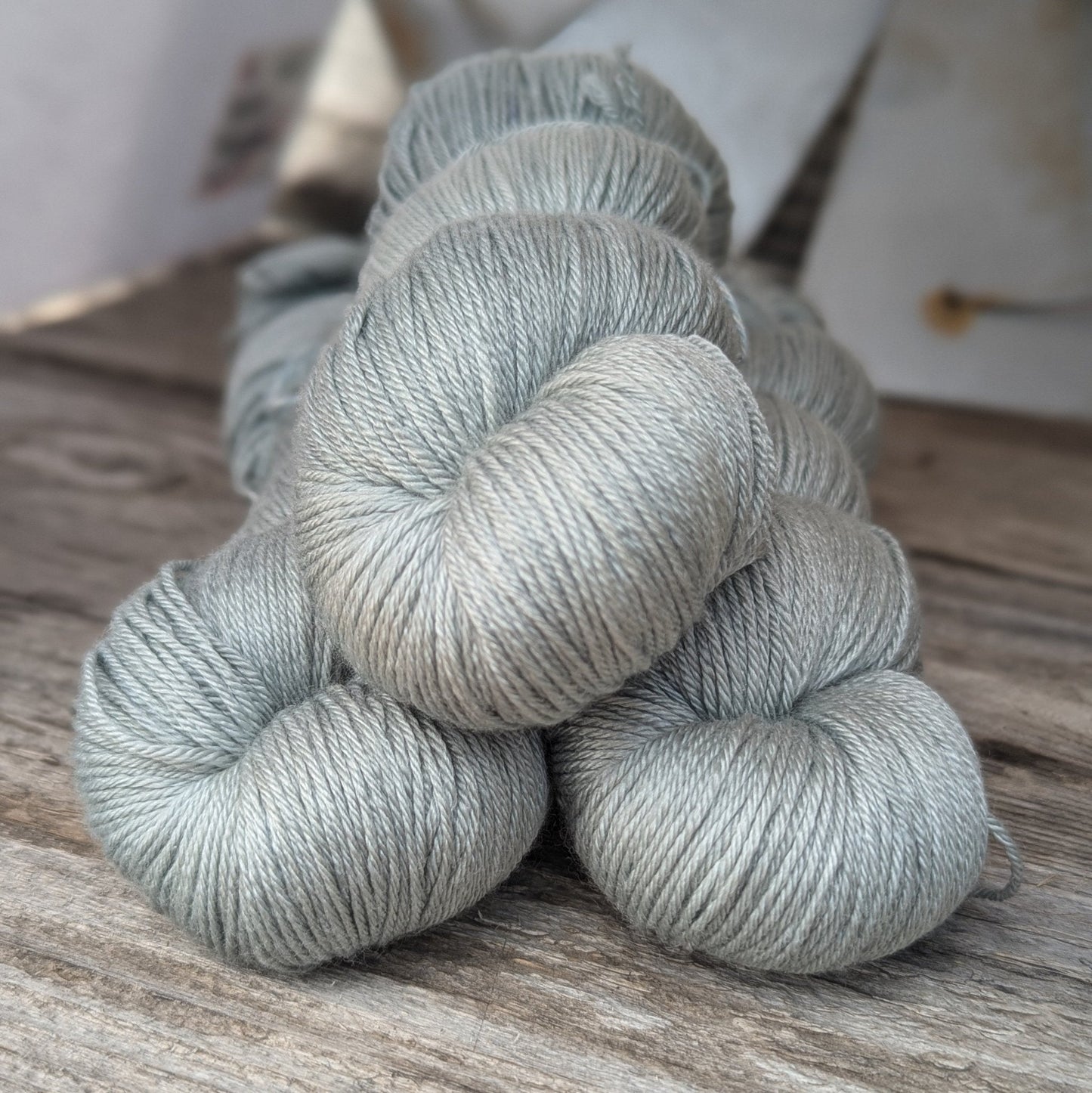 Cameron Sage - Merino Silk Fingering Weight Yarn - BlueSavannah