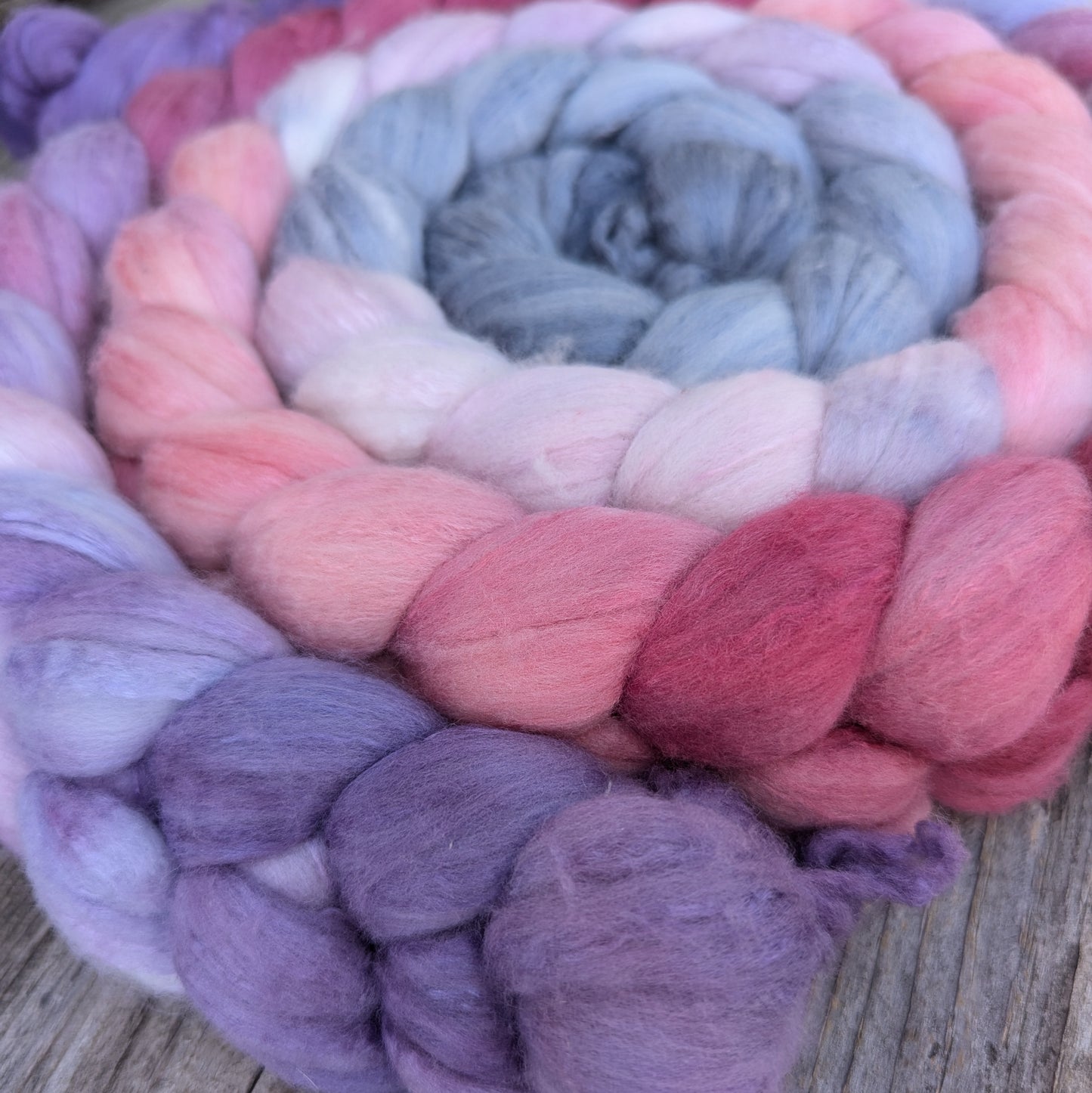 Hydrangeas - 14.5 Micron Merino Eri Silk Combed Top