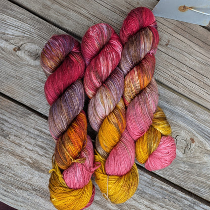 Fall, Leaves - Merino Silk DK Weight Yarn