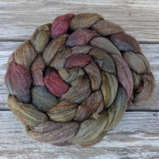 Oil Slick - 70/30 Haunui Mulberry Combed Top