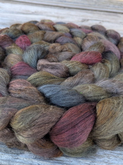 Oil Slick - 70/30 Haunui Mulberry Combed Top