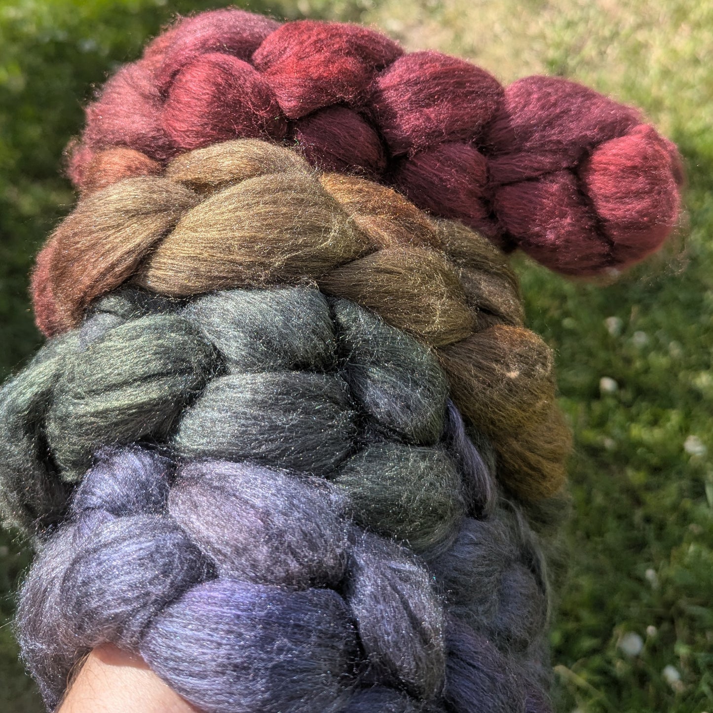 Snowdon Beetle - 70/30 Haunui Mulberry Combed Top