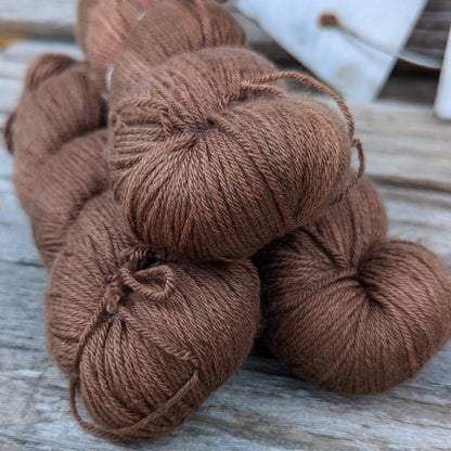 Russet - Merino Silk Fingering Weight Yarn - BlueSavannah