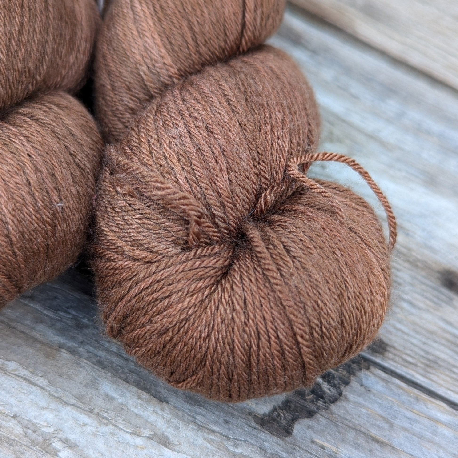 Russet - Merino Silk Fingering Weight Yarn - BlueSavannah