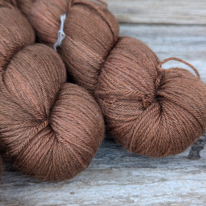 Russet - Merino Silk Fingering Weight Yarn - BlueSavannah