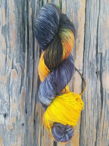 sun interrupted colorway by blue savannah - a brilliantly colored yarn by Blue Savannah available in singles or 3-ply.